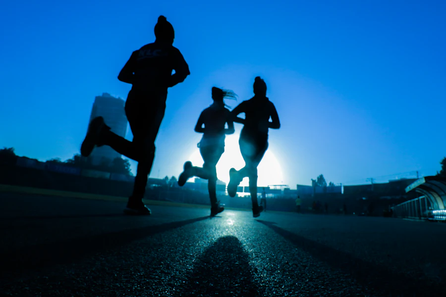 Corredores en un evento runluv®